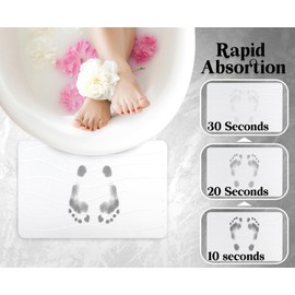 STATETRA Stone Bath Mat 15.3X23.6 Stone Shower Mat, Diatomaceous Bath Mat, Quick Dry Bath Mat Stone, Ultra Absorbent Stone Bath Mats for Bathroom Easy to Clean & Chemical Free Bath Stone Mat