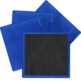 TOLDATLI Clay Towel Auto Detailing 4 Pack - Fine Grade Microfiber Car Chamois Towel - DIY Detail Clay Bar Alternative(Blue)