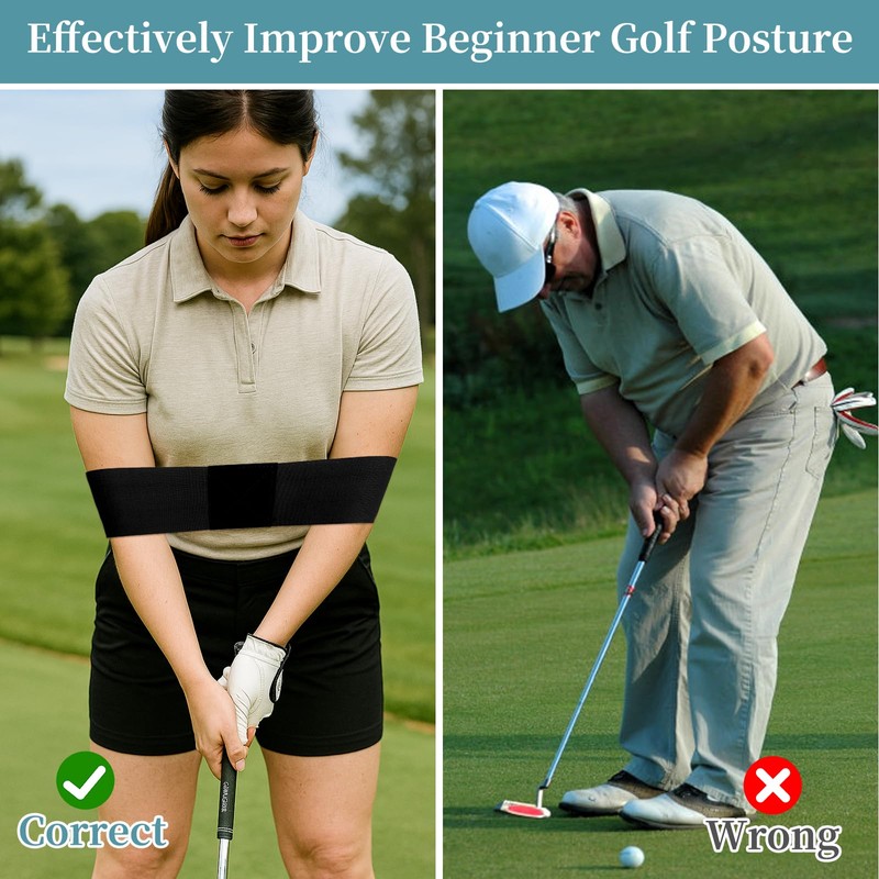 TMZELOA Golf Swing Training Aid Pack of 2 Golf Swing