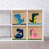 Relaxdays Storage Box, Dinosaur, Fabric Box for Children, Foldable, HBD: