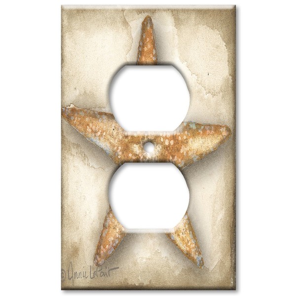 Outlet Cover Wall Plate - Star Fish