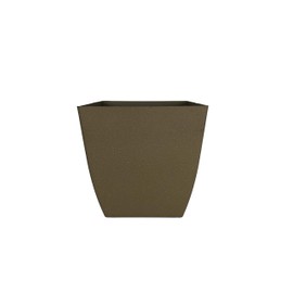 The HC Companies SKS16000E66 Square Planter, 16", Cavern Terra Cotta
