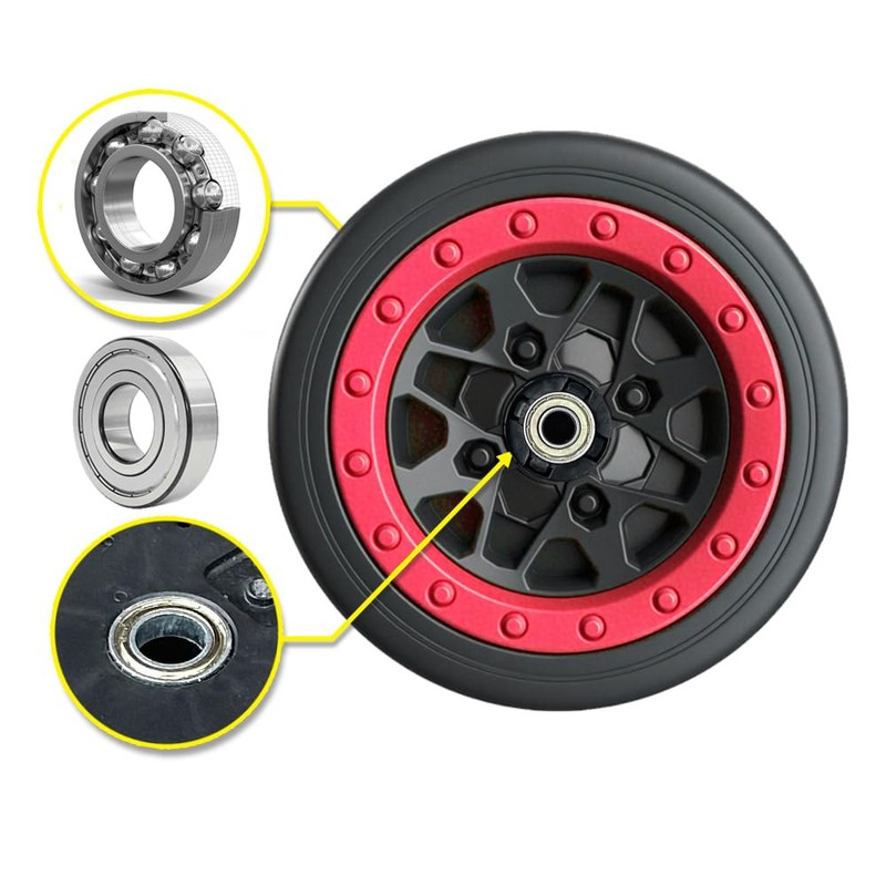 2 Pack 21CM/8.5'' PU Solid Rubber Tire for Power Wheels