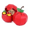 KARAQY Apple Shaped Gift Box Craft - 16 Pcs DIY Back to School Treat Box, Teacher Appreciation Thank You Gift Box