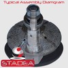 Stadea Diamond Profile Wheel Demi 3/8" for Grinder - B10
