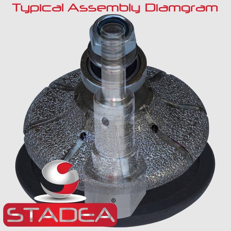 Stadea Diamond Profile Wheel Demi 3/8" for Grinder - B10