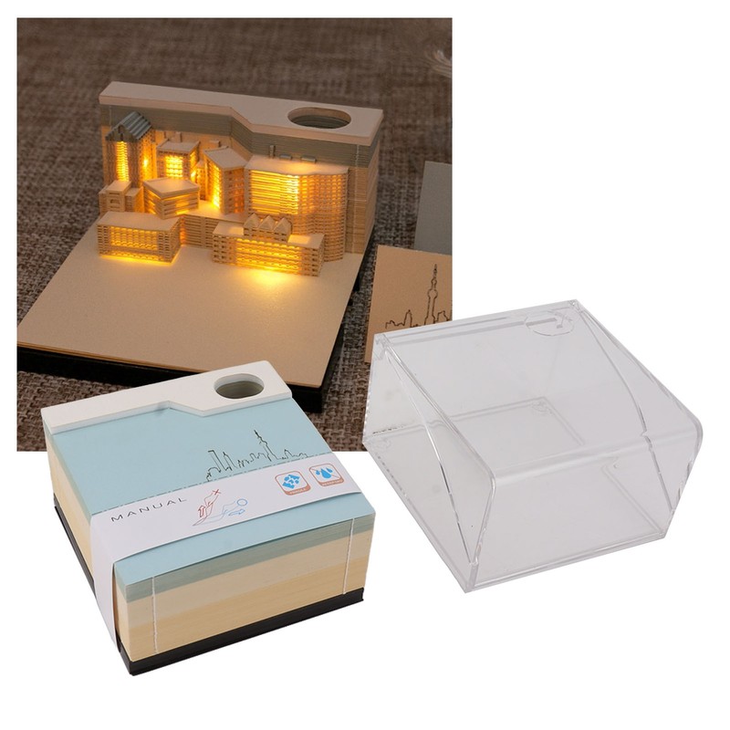 3D Memo Pad Sticky Notes Paper Craft DIY Home Decoration