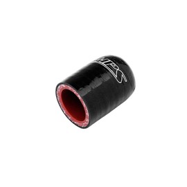 HPS 1-1/4" (32mm) Black High Temperature 3-ply Reinforced Silicone Coolant Cap Bypass Heater, 1-3/4" Length, 350F Max. Temp, 4mm Wall Thickness