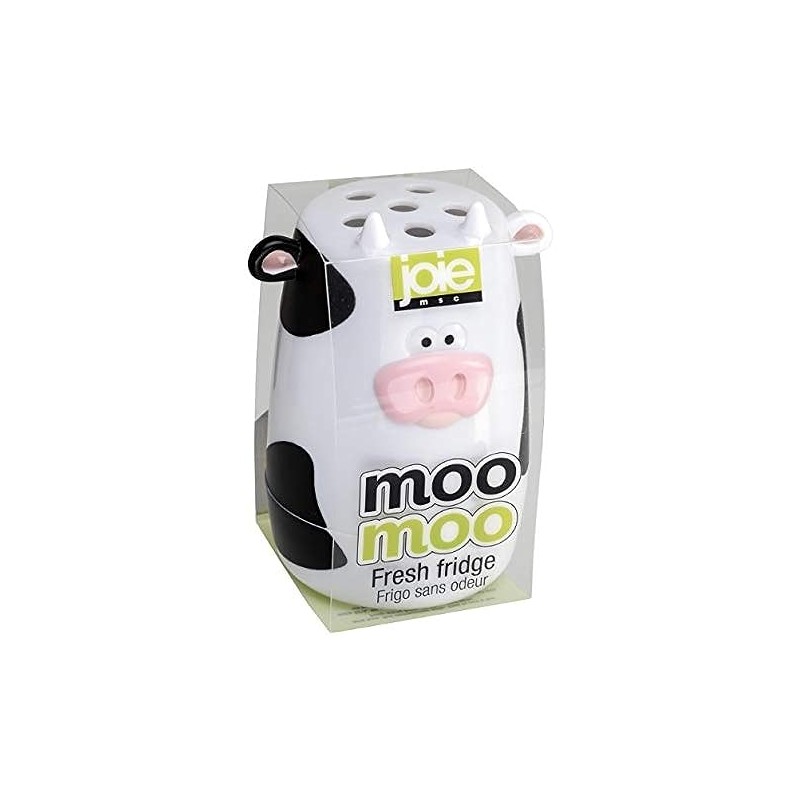 Joie Moo Moo Fresh Fridge Deodorizer, Reusable Baking Soda Holder,