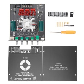 HT21 Bluetooth Power Amplifier Board with Subwoofer 2.1 Channel TDA7498E DC 15V to 36V Voice Frequency Power Amplifier Module with Treble and Bass Control