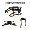 RERPRO Flip-Up Front License Plate Frame Bracket Holder for 10"