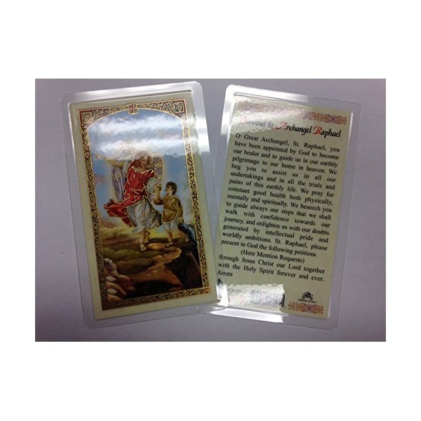 Holy Prayer Cards for The Prayer to The Archangel Raphael in English HC9-532E