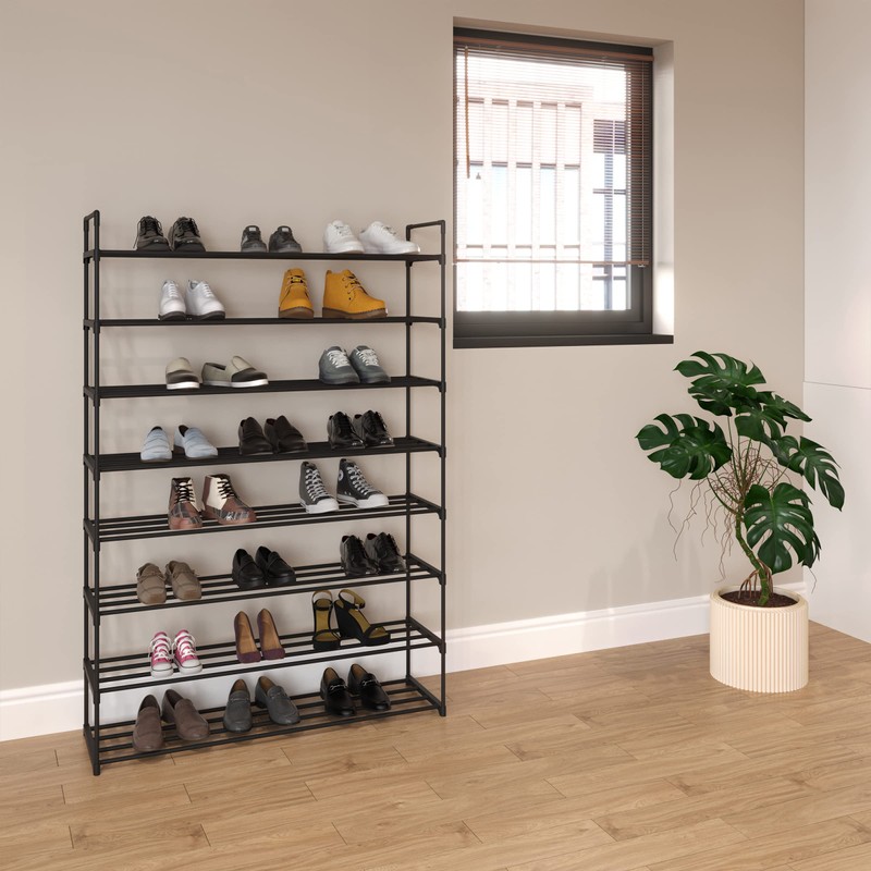 Shoe Rack - 8-Tier Shoe Organizer for Closet, Bathroom, Entryway
