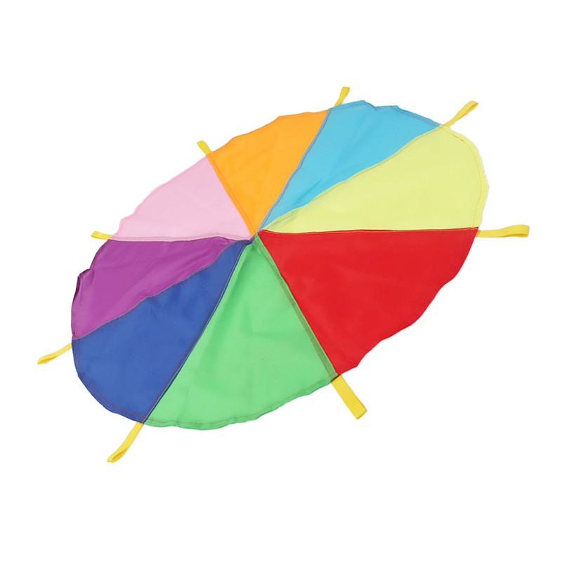 Kids Rainbow Parachute Physical Exercise Sensory Training Kindergarten Outdoor Group