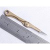 ILEAF Brass Daily Mini Pocket Folding Utility Knife with 10