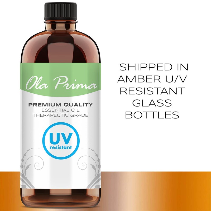 Ola Prima Peppermint Essential Oil for Hair, Skin, Diffuser –