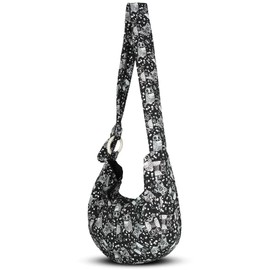 Your Cozy Women's Crossbody Handbags Hippie bag Boho Hobo Bags for Women Shoulder Sling Bag Hippie Tote Bag Handmade Cotton Hippie Purse with Adjustable Strap (White Owl)