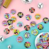 XunYee 120 Pcs 80s Party Favors Bulk 80's Buttons Pins