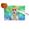Caroline's Treasures DAC2565LCB Weimaraner Hippie Dawg Glass Cutting Board Large
