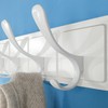 SKOLOO Coat Rack Wall Mount - Wooden White Wall Coat