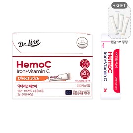 Doctor Line Hemoc Direct 2g x 30 packets iron supplement for the whole family, children, women, pregnant women / 닥터라인 헤모씨 다이렉트 2g x 30포 철분제 온가족 어린이 여성 임산부