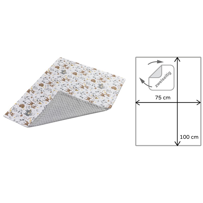 Medi Partners Baby Blanket, 100% Cotton, 75 x 100 cm,