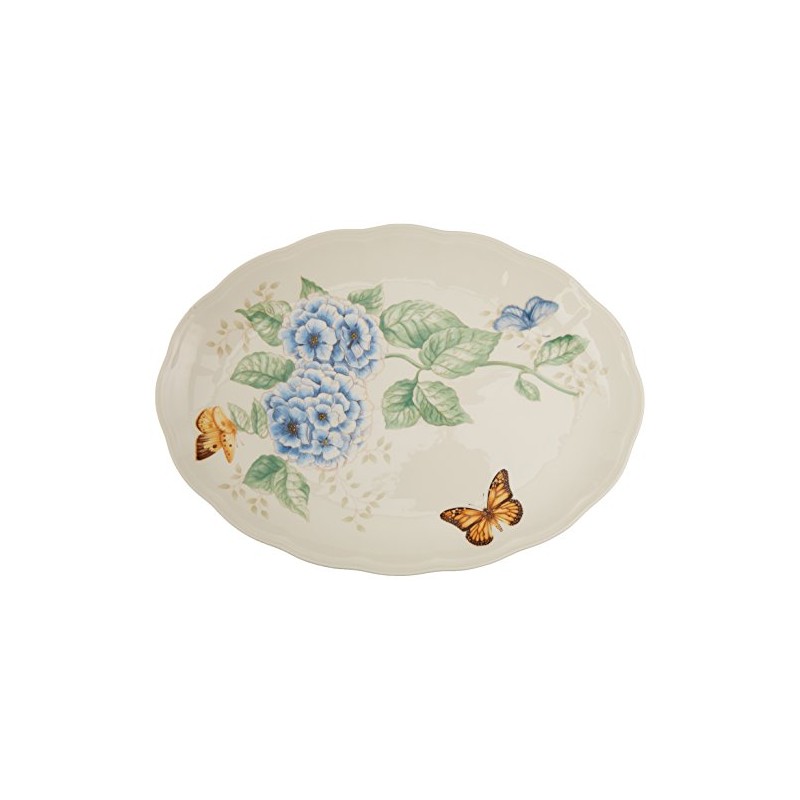 Lenox Butterfly Meadow 16-Inch Platter, White -