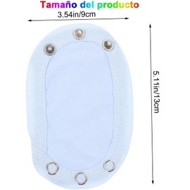 WADY 10 Piezas Película de extensión de bata de bebé Extensor de body bebé Accesorio para body bebé body extensor para bebé broches extensores de mono extensor encaja bebé algodón.