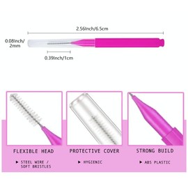 Brow Lamination Combs Brushes Disposable Brow combs brushes wands Brow Lifting Lash Lift mini brushes (Pack of 20)