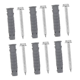 KOMBIUDA 6pcs Screws with Plastic Expansion Tubes Durable Self Tapping Screws for Appliance Bracket Installation High Elasticity Drywall Anchors Easy to Use for Home Projects