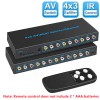 Universal New 4 In 3 Out AV Switch RCA Switcher
