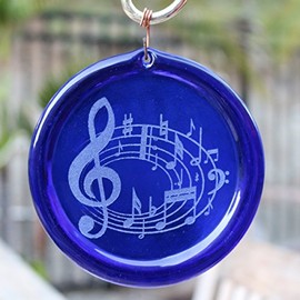 4-Inch Etched Music Clef and Notes Suncatcher from Our Symbol Collection - Made in The USA. A Great Gift for Anyone. Colorful Suncatchers Bring a Room or View to Life.