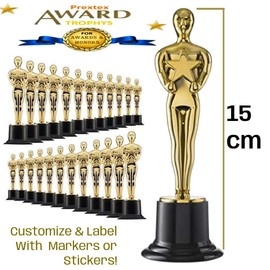 Prextex Trophy Award - Perfect Awards and Trophies for Kids & Adult Award Parties, Small Trophy Cup for Recognition, Ideal Kids Trophy for Competitions and Events