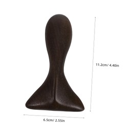 FOMIYES Handheld Wooden Gua Board Unique Fish Tail Shape Sandalwood Massage Tool for Neck Legs and Feet Portable Massager for Travel and Versatile Use