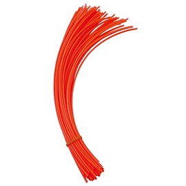 YEUPYL 60 Pieces Precut Round String Trimmer Line .095 Inches by 12 Inches Length Grass Replacement Line, Orange