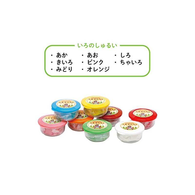 Ginpo A-KGN8ZFR Komugincho 8 Color Set, 1.2 oz (35 g)