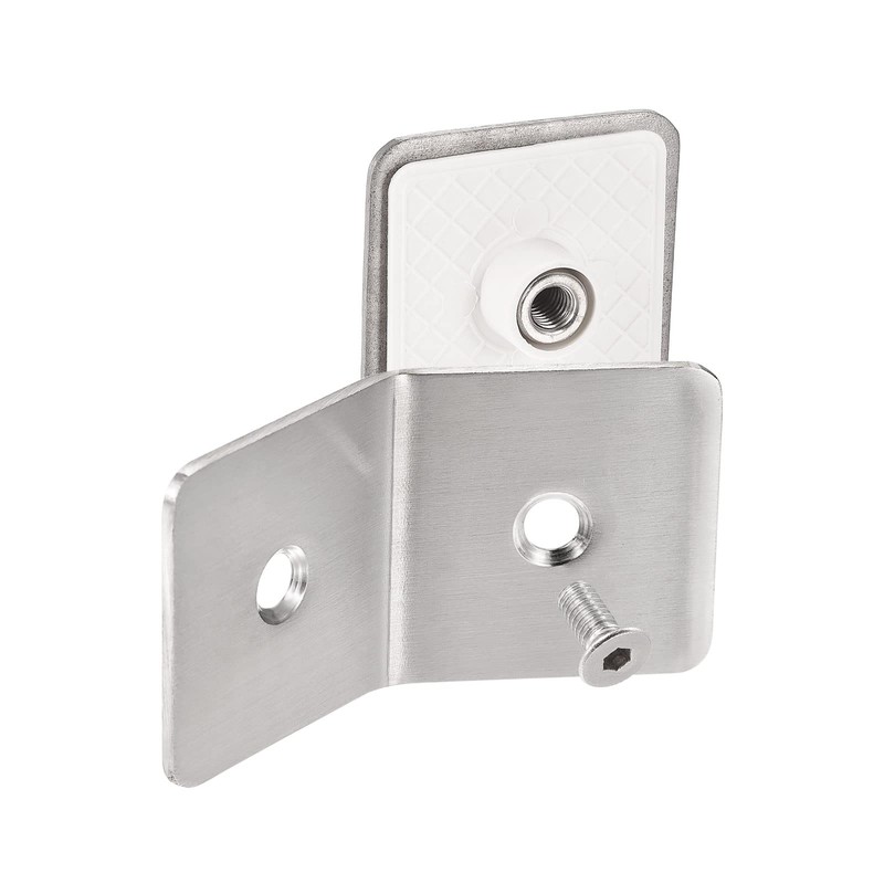 uxcell Stainless Steel 135 Degree Glass Clamp, 4pcs for 8-12mm