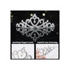 10 Coronas De Princesa De Cristal Plateado, Tiaras A Granel