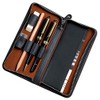 Alassio Writing Instrument Case Real Leather Black 2638