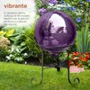 Alpine Corporation 10" Diameter Indoor Outdoor Glass Gazing Globe Garden