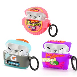 [3Pack] Gedicht for Airpods Pro 2nd Generation Case, Funny 3D Cartoon Candy Energy Bottle Design Silicone Soft Cases for Airpods Pro Case 2nd Gen, with Keychain Kids Women Men for Airpods Pro 2 Case