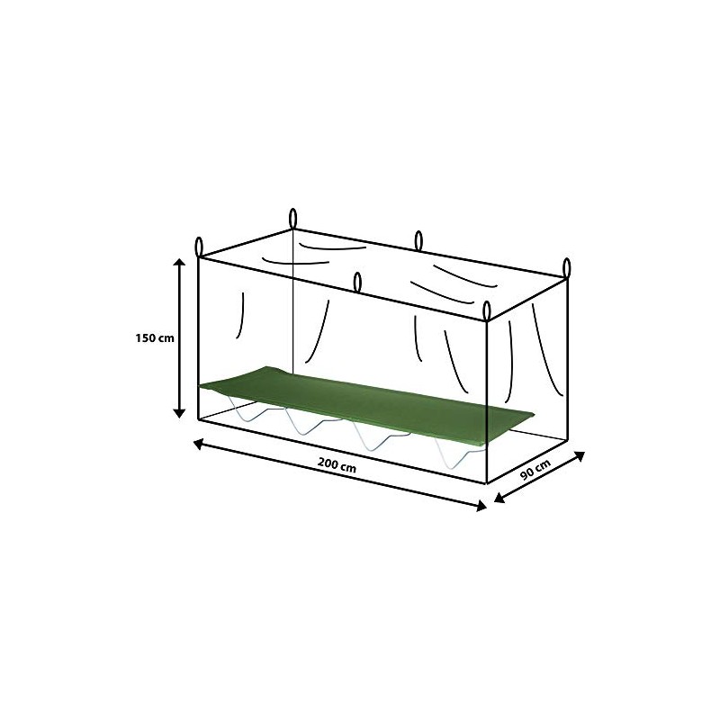 CAO Camping Rectangular Mosquito Net Green