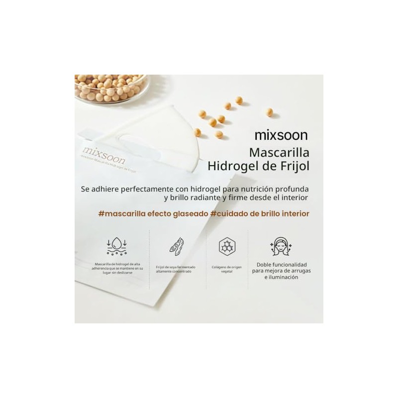 mixsoon Mascarilla de colágeno de hidrogel (35 g x 5