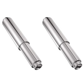 2Pcs Silver Paper Toilet Holder Replacement Rod Toilet Paper Holder Roller Toilet Paper Holder Spring Loaded Holder Roller Toilet Spring Rod
