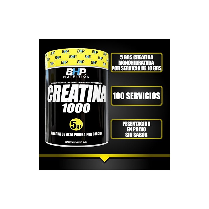 BHP NUTRITION- CREATINA ULTRA MONOHIDRATADA 1k