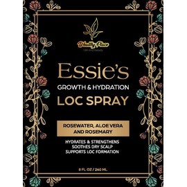 Essie's Growth & Hydration Loc Spray 8 fl oz (237 mL) - Hydration for locs, Frizz Reduction, Scalp Health & Strengthening locs with Aloe Vera, Honeyquat & Rosemary. loc formation