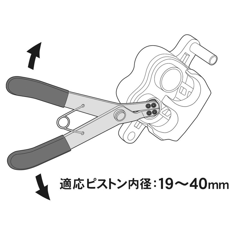 STRAIGHT Brake Piston Plier 19-9889