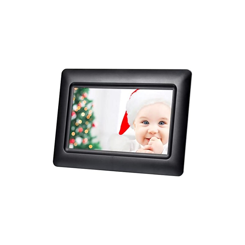 Polaroid 074-15-0117 Digital Photo Frame 7" Screen - Black
