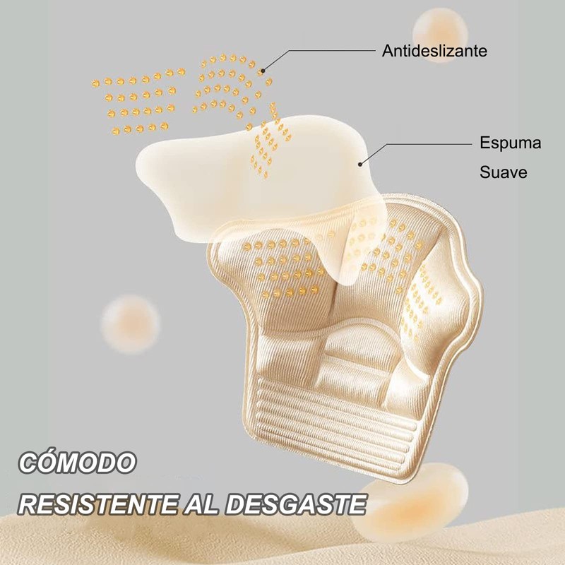 Almohadillas de Talón para Zapatos Sueltos, 4 Pares de Agarres