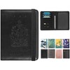 DMLuna Passport Holder Premium PU Leather Travel Passport Wallet RFID